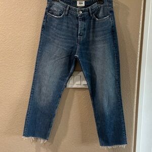 Zara Women's Blue Ankle Jeans